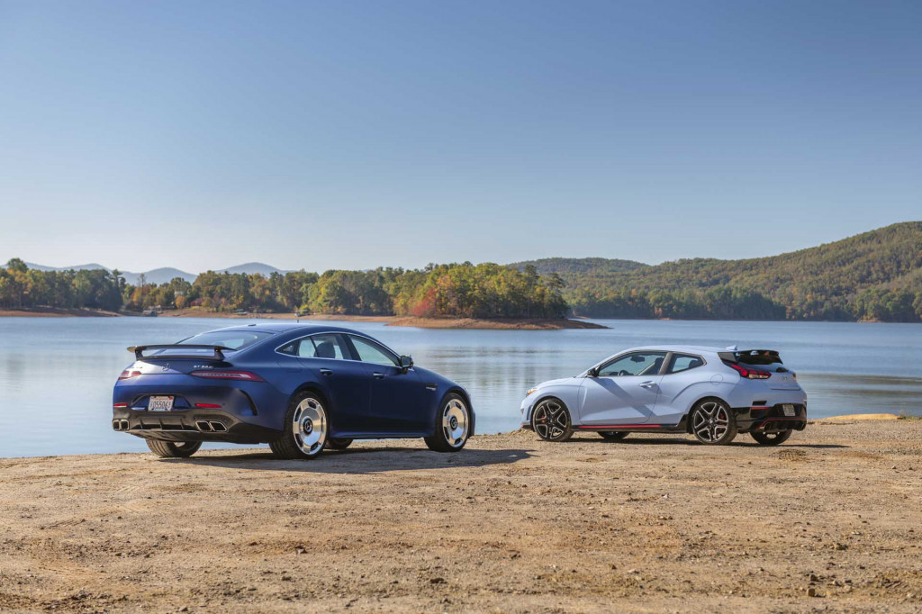 2019 Hyundai Veloster and 2019 Mercedes-AMG GT 4-Door - Best Car To Buy 2020