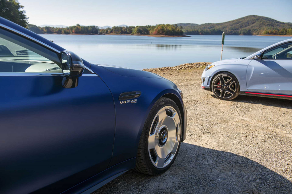 2019 Hyundai Veloster and 2019 Mercedes-AMG GT 4-Door - Best Car To Buy 2020