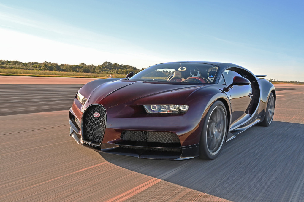 Bugatti Chiron test with astronaut Jon A. McBride