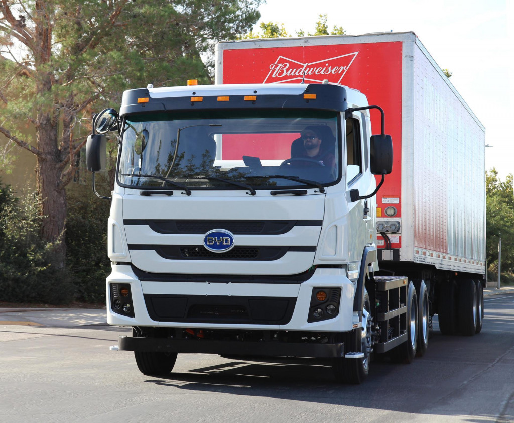 BYD's 100th U.S.-assembled electric heavy-duty truck - for Anheuser-Busch BYD's 100th U.S.-assembled electric heavy-duty truck - for Anheuser-Busch