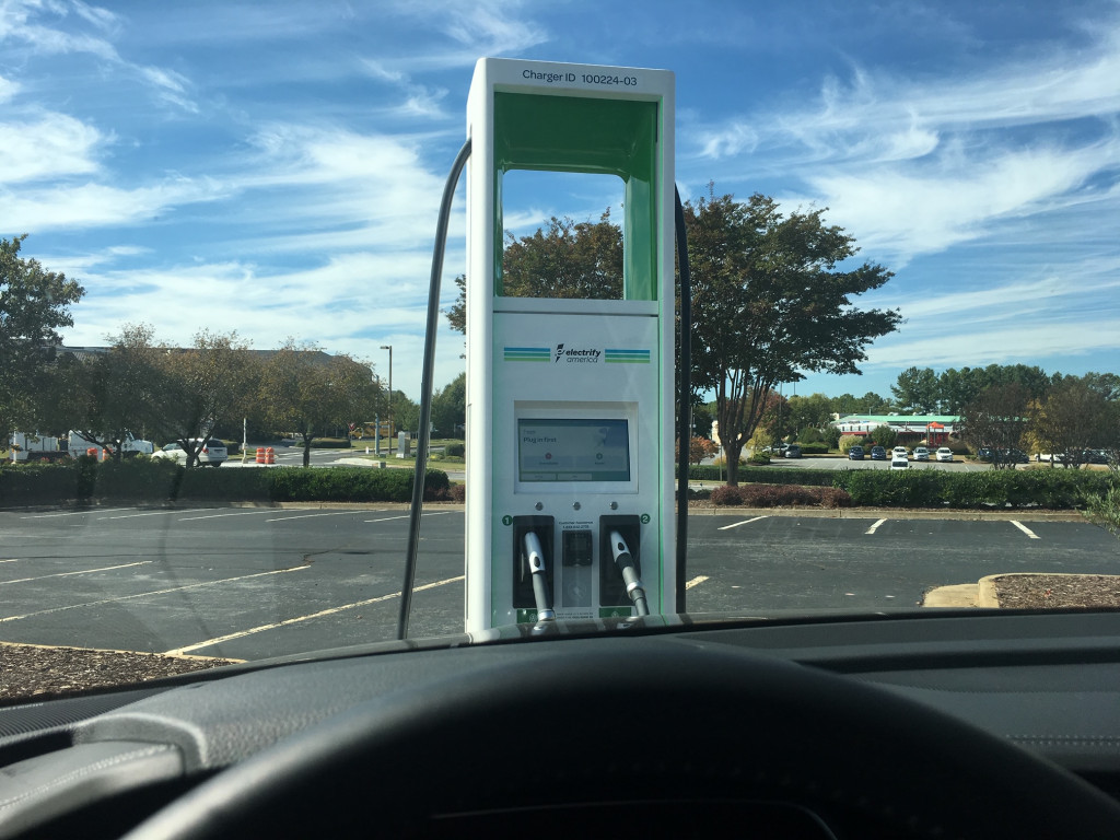 Charging at Electrify America, Marietta GA
