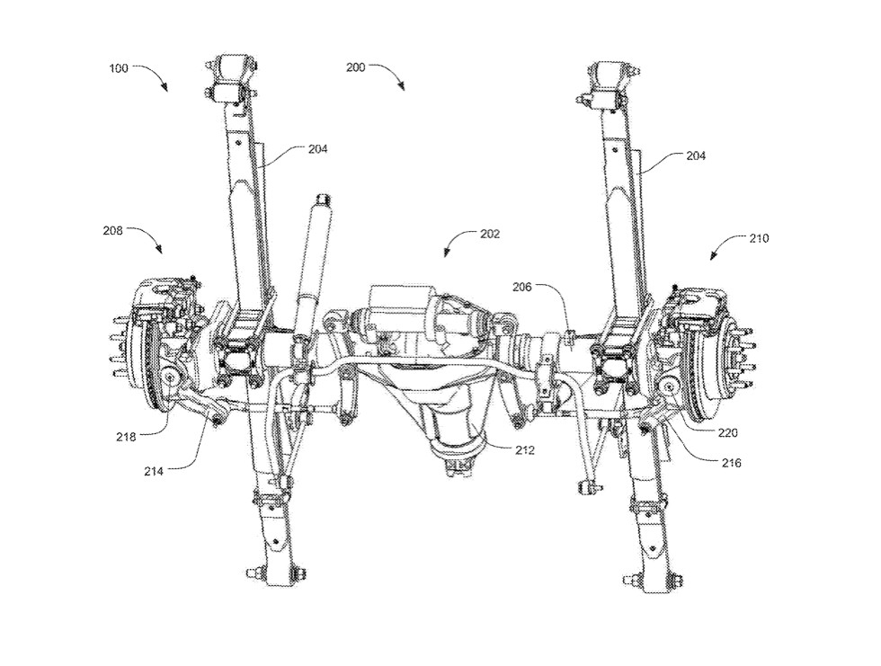 Ford F-Series four-wheel steering patent