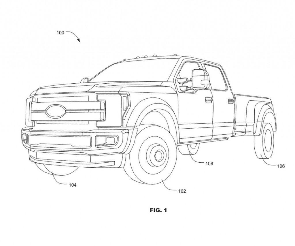 Ford F-Series four-wheel steering patent