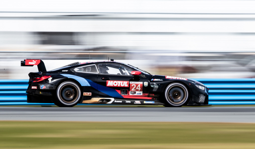 No. 24 BMW M8 GTE of BMW Team RLL at the 2020 Rolex 24 at Daytona