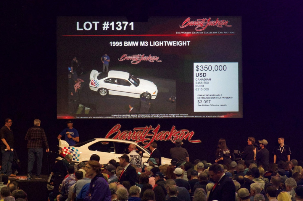 Paul Walker lightweight on Barrett-Jackson block hammer price at $350,000 | Jared Costello photo