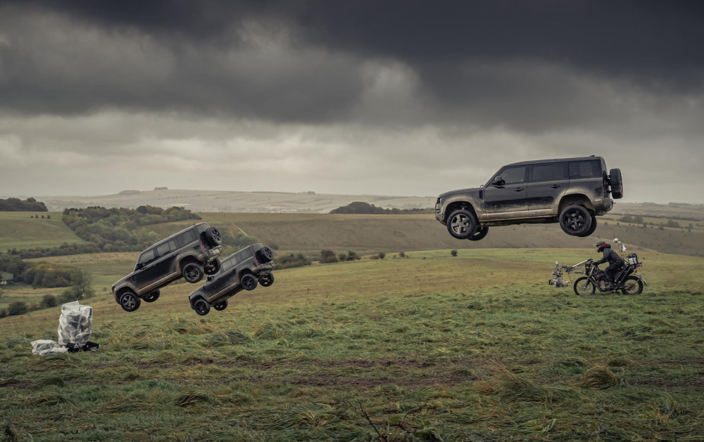 2020 Land Rover Defender on the set of new James Bond movie “No Time To Die”