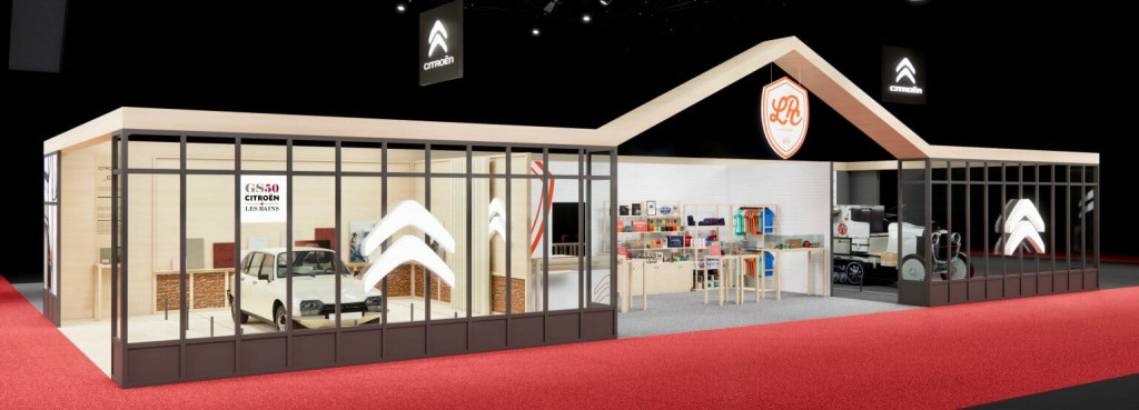 Citroën stand at Retromobile 2020 in Paris