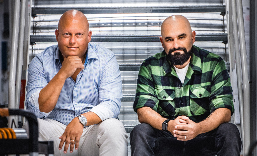 Christian von Koenigsegg (left) and Sasha Selipanov