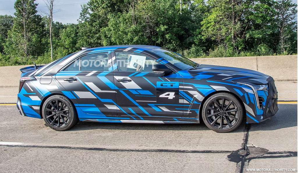 2021 Cadillac CT4-V Blackwing spy shots - Photo credit: S. Baldauf/SB-Medien