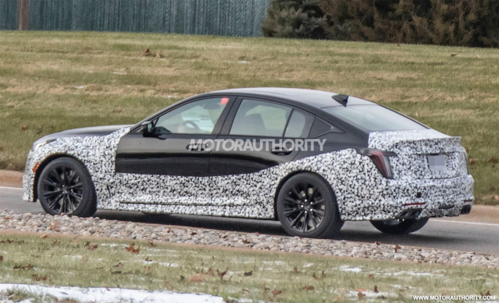 2021 Cadillac CT5-V Blackwing spy shots - Photo credit: S. Baldauf/SB-Medien