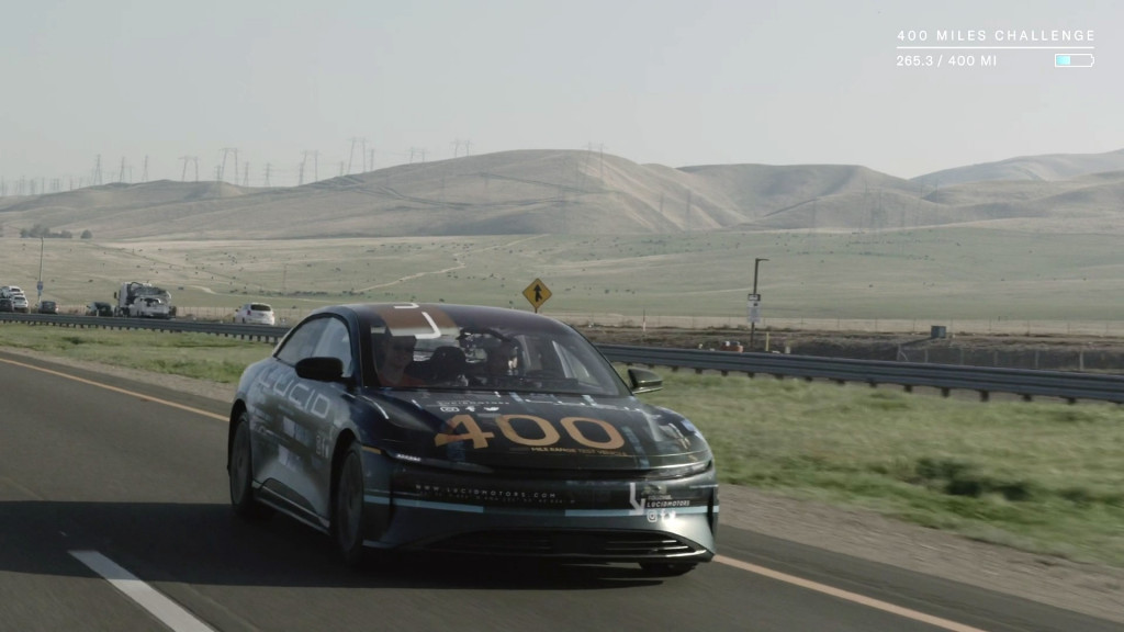 Lucid Air range test video