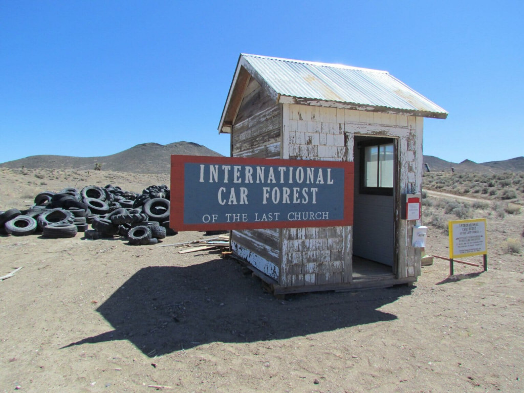 The International Car Forest, photo by Larry Edsall