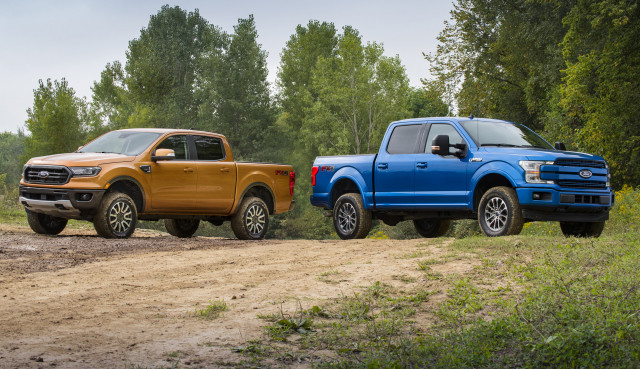 2019 Ford Ranger and F-150 with self-leveling kit