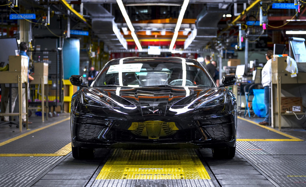 2020 Chevrolet Corvette Stingray production at Bowling Green Assembly in Bowling Green, Kentucky