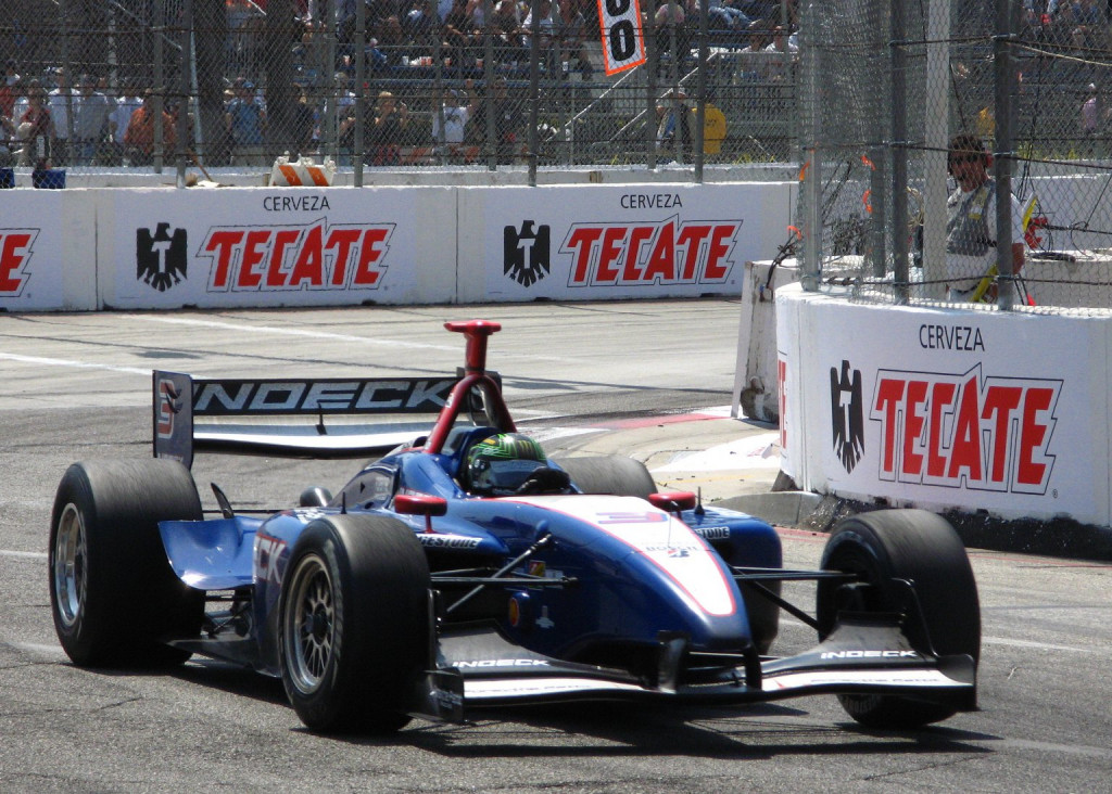 Paul Tracy races at Long Beach, California — Regular Daddy photo Paul Tracy races at Long Beach, California — Regular Daddy photo