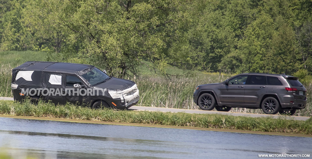 2022 Jeep Wagoneer spy shots - Photo credit: S. Baldauf/SB-Medien