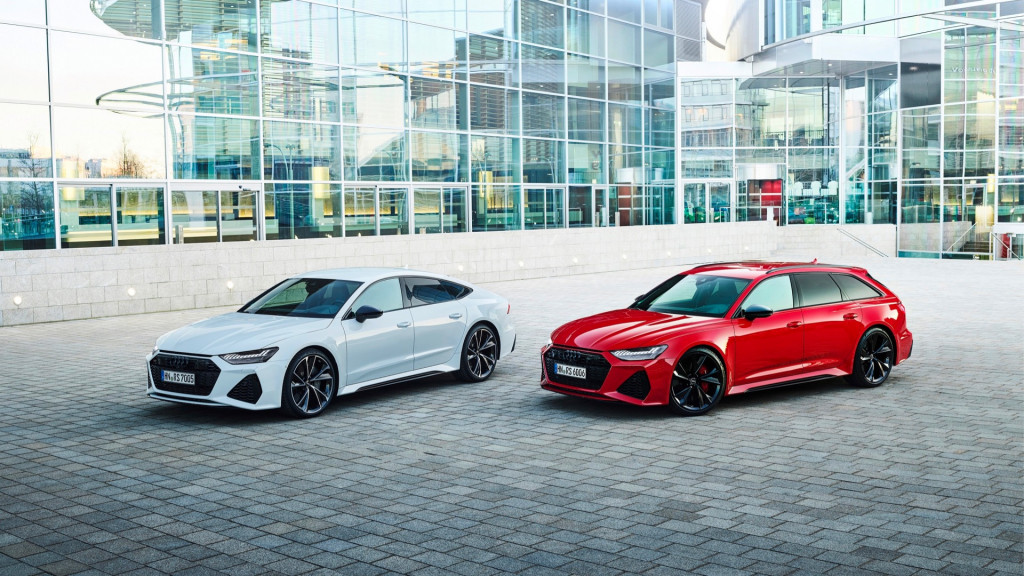 Audi RS 7 Sportback (left) and RS 6 Avant (right)