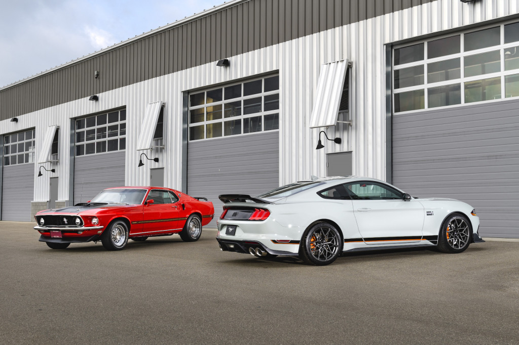 2021 Ford Mustang Mach 1 and 1969 Mustang Mach 1