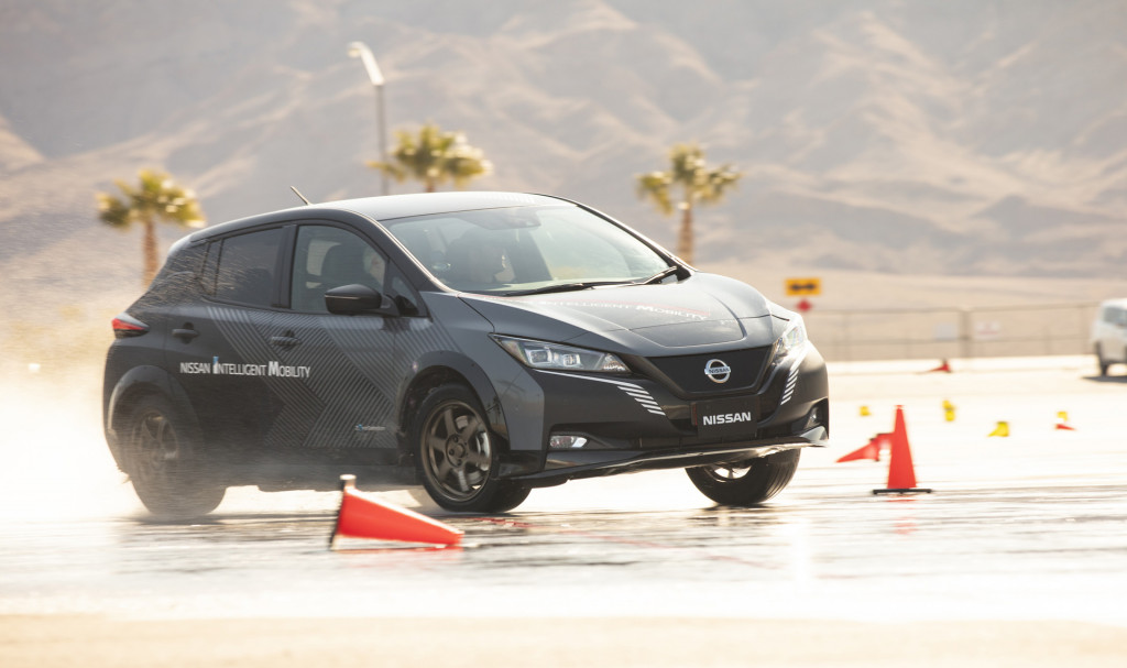 Prototype for Nissan e-4ORCE electric all-wheel-drive system