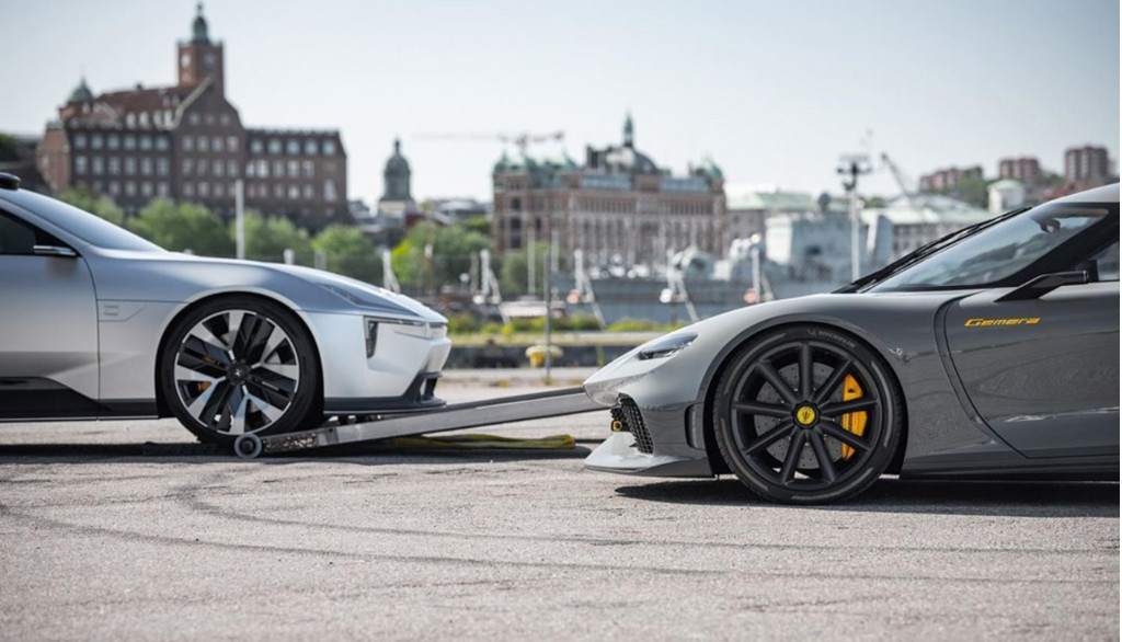 Polestar precept concept and Koenigsegg Gemera