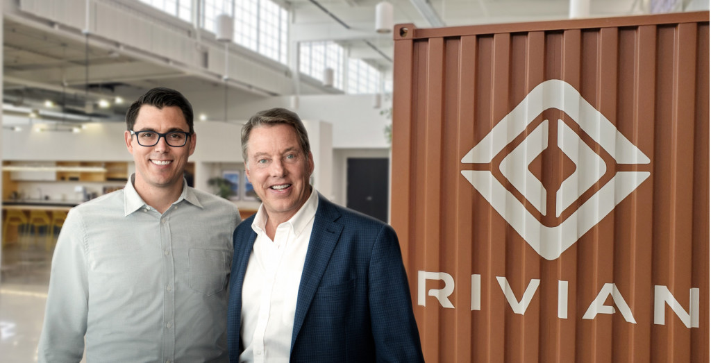 R.J. Scaringe (left) and Bill Ford Jr.