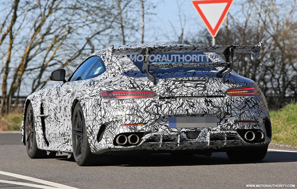 2021 Mercedes-AMG GT Black Series spy shots - Photo credit: S. Baldauf/SB-Medien