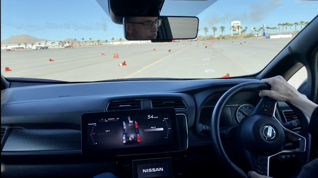 Nissan Leaf e-4orce demo - Las Vegas Motor Speedway, January 2020