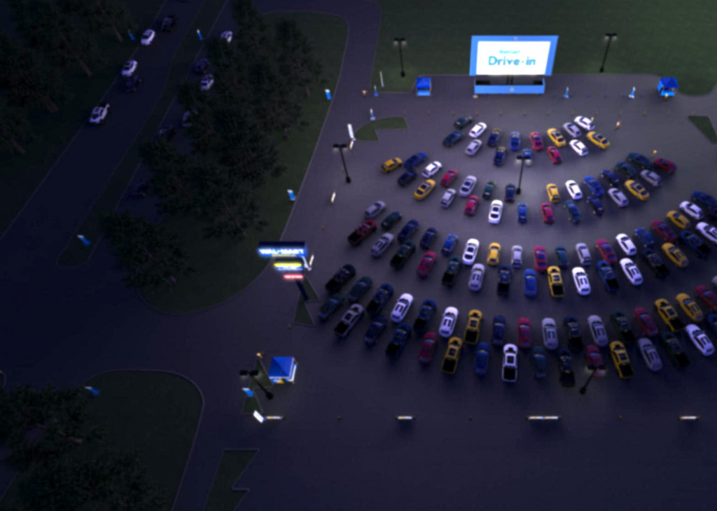 Walmart drive-in