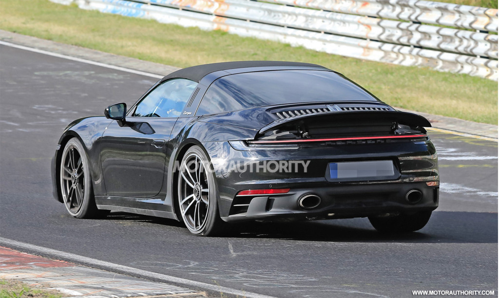 2021 Porsche 911 Targa 4 GTS spy shots - Photo credit: S. Baldauf/SB-Medien
