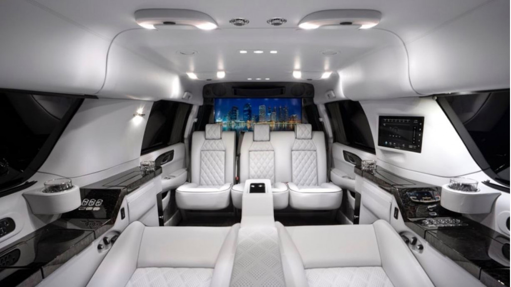Sylvester Stallone's stretched Cadillac Escalade ESV (photo by Becker Automotive Design)