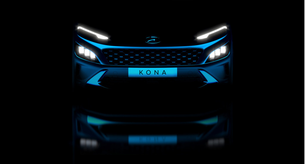 Teaser for 2022 Hyundai Kona