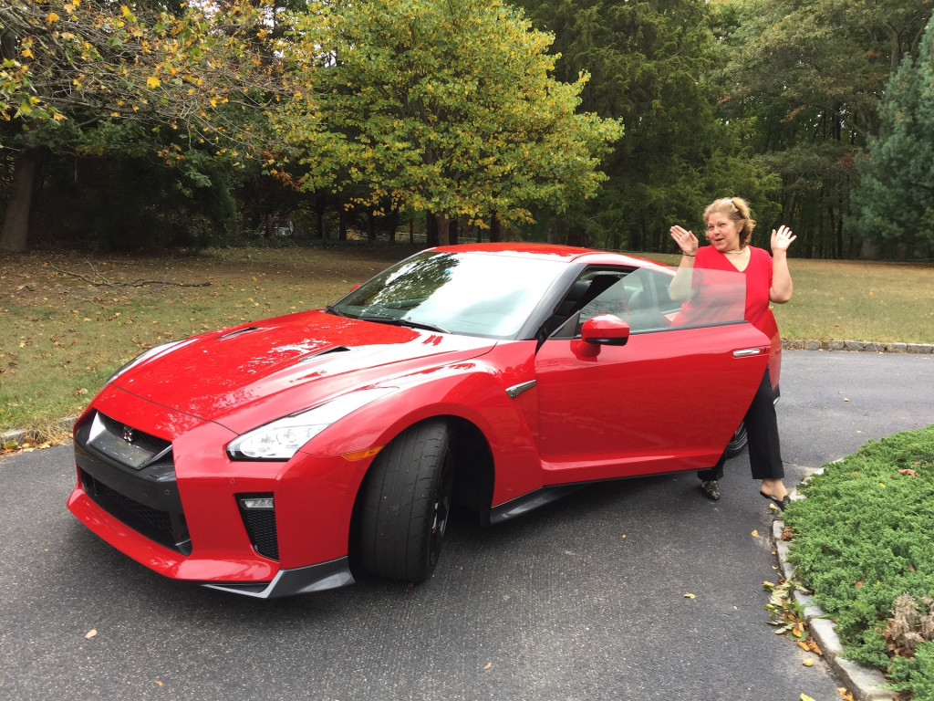 Theonie Kalogiannis with Nissan GT-R
