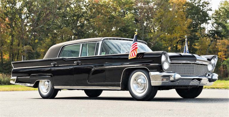 The 1960 Lincoln Continental used by Kennedy in Washington, DC