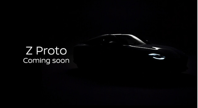 Teaser for Z35 Nissan Z sports car prototype