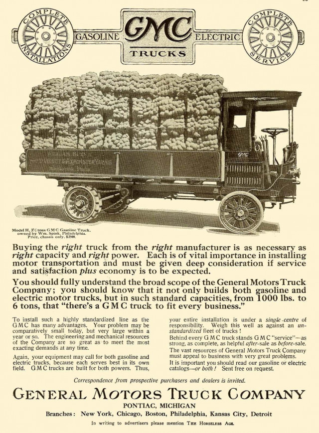 1912 GMC truck advertisement