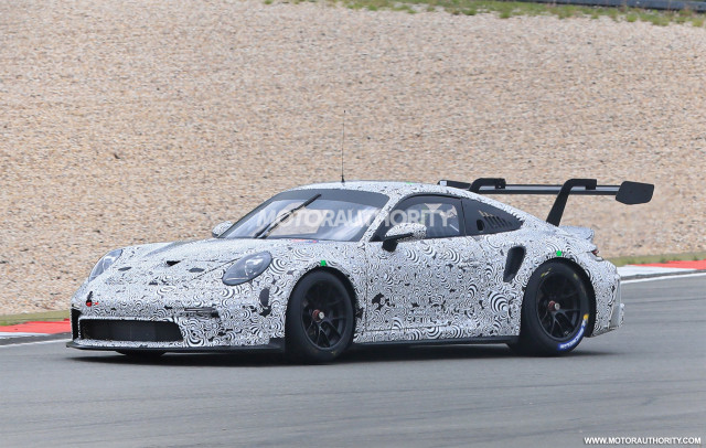 2022 Porsche 911 GT3 R race car spy shots - Photo credit: S. Baldauf/SB-Medien 2022 Porsche 911 GT3 R race car spy shots - Photo credit: S. Baldauf/SB-Medien