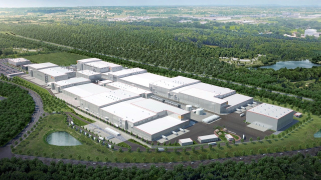 Rendering of SK Innovation battery factories in Commerce, Georgia