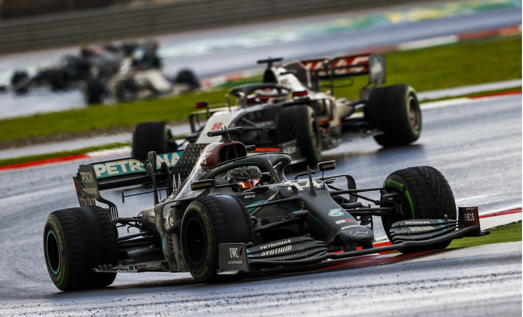 Mercedes-AMG's Lewis Hamilton at the 2020 Formula One Turkish Grand Prix