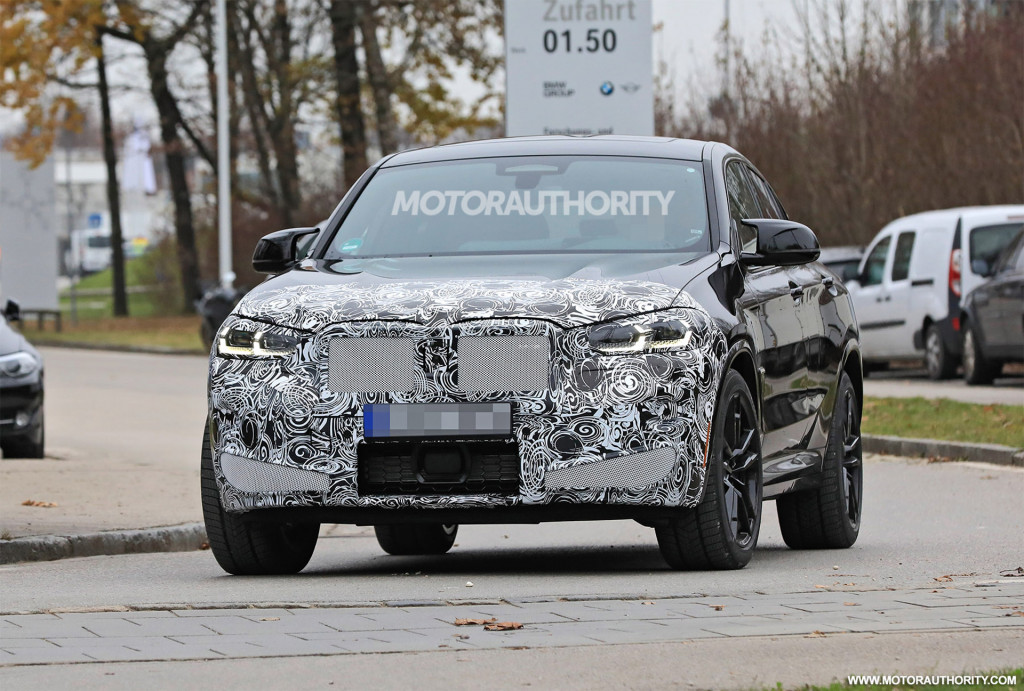 2022 BMW X4 M facelift spy shots - Photo credit: S. Baldauf/SB-Medien