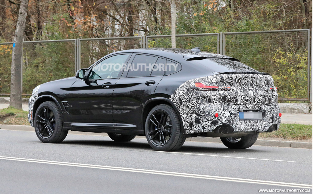 2022 BMW X4 M facelift spy shots - Photo credit: S. Baldauf/SB-Medien