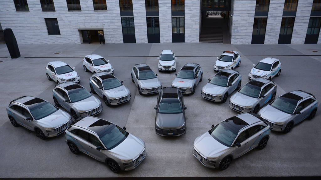 Hyundai fuel-cell police car fleet of Bolzano, Italy