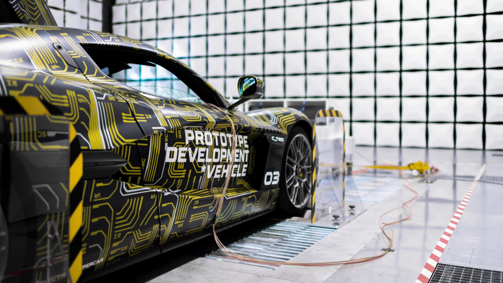 Rimac C_Two electromagnetic-emissions testing