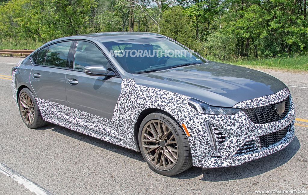 2022 Cadillac CT5-V Blackwing spy shots - Photo credit: S. Baldauf/SB-Medien