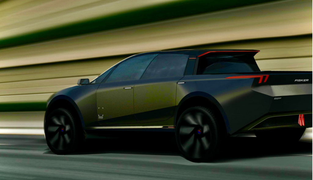 Teaser for Fisker electric pickup truck