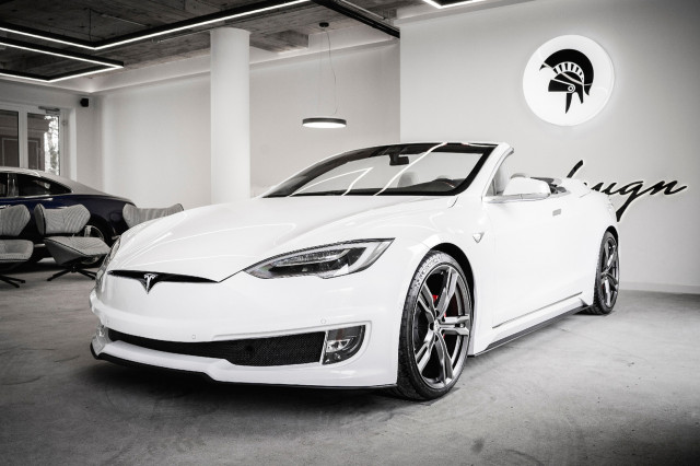 Tesla Model S convertible conversion by Ares