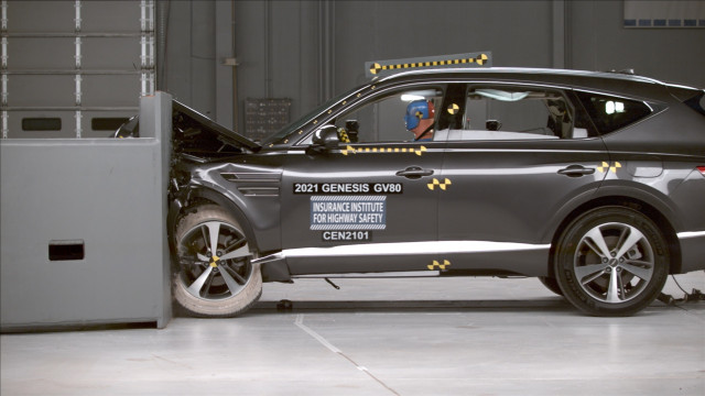 2021 Genesis GV80 in IIHS testing