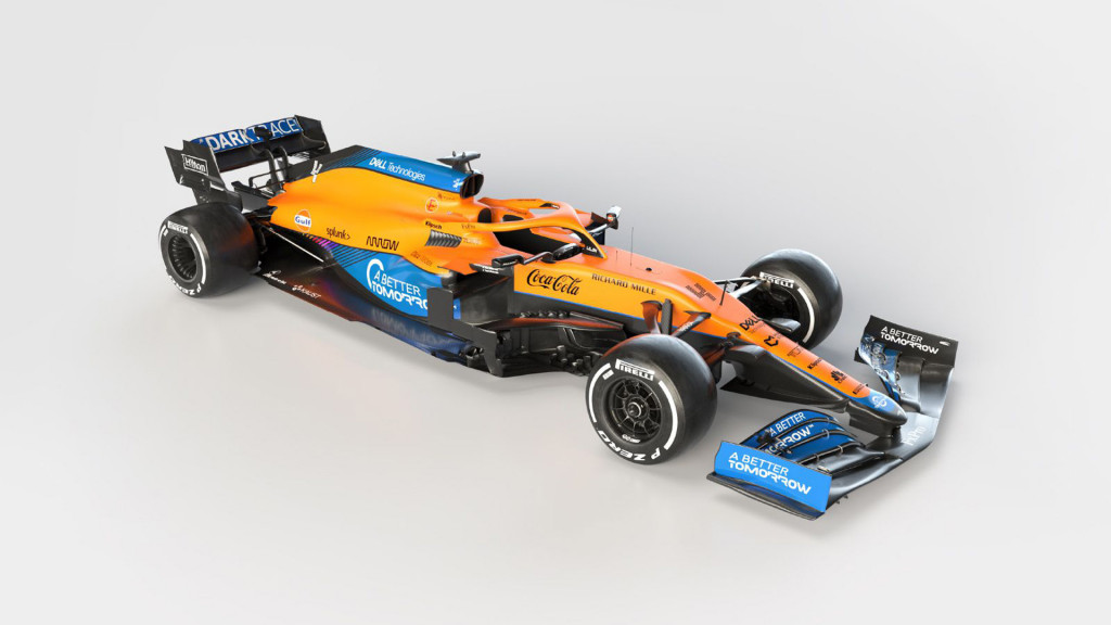 2021 McLaren MCL35M Formula One race car