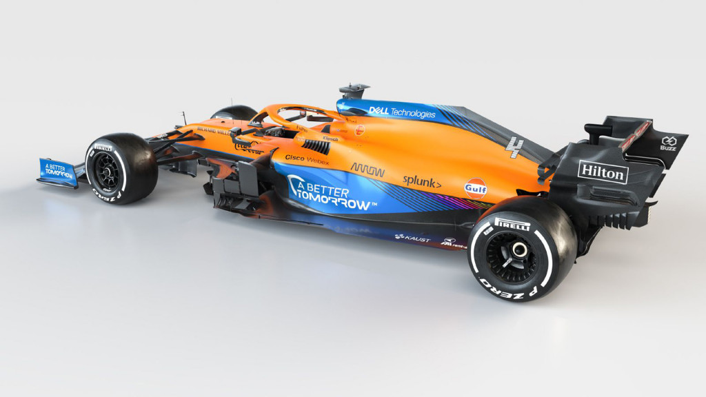 2021 McLaren MCL35M Formula One race car