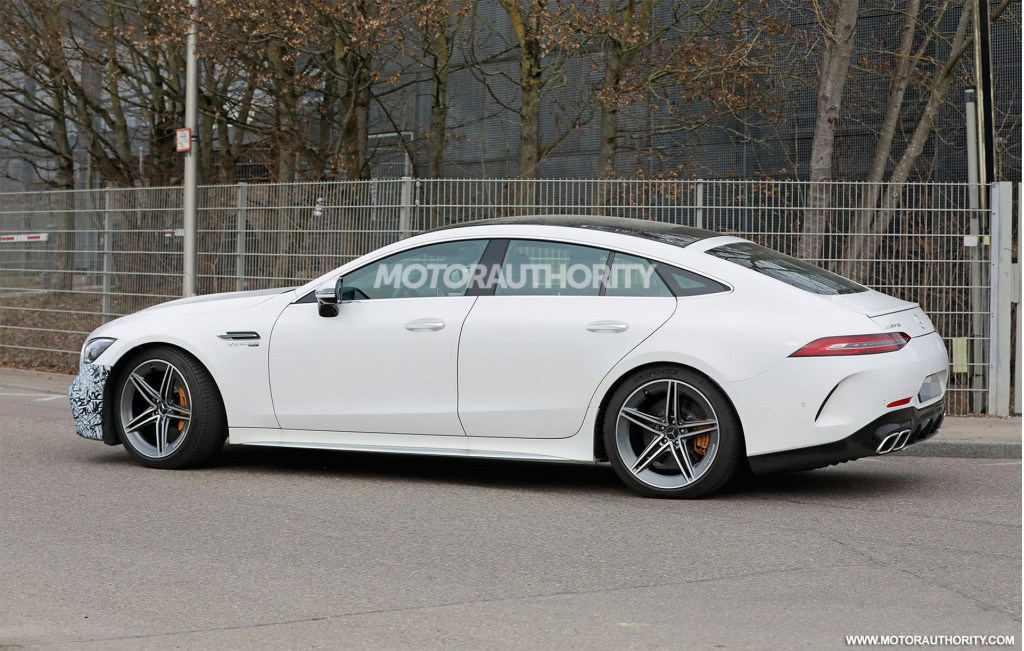 2022 Mercedes-Benz AMG GT 4-Door Coupe facelift spy shots - Photo credit: S. Baldauf/SB-Medien