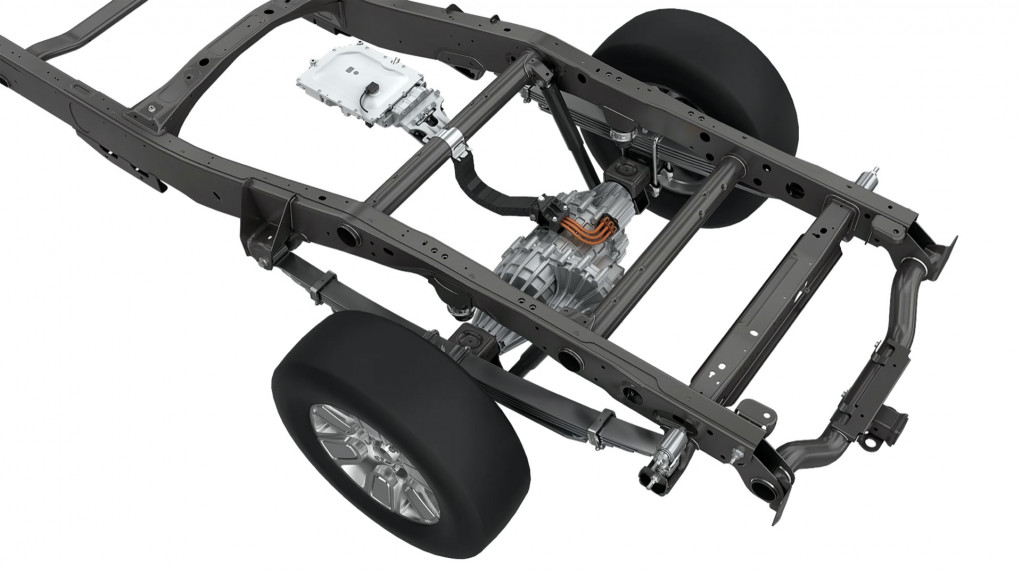 Magna eBeam propulsion system for electric or hybrid trucks